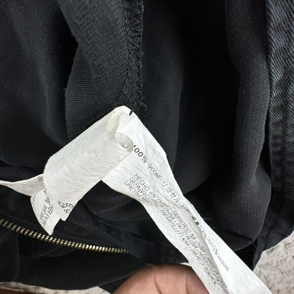 Zara Basic Collection Womens Black Utility Zip Jacket With Pockets Size‎ Medium - Picture 7 of 7